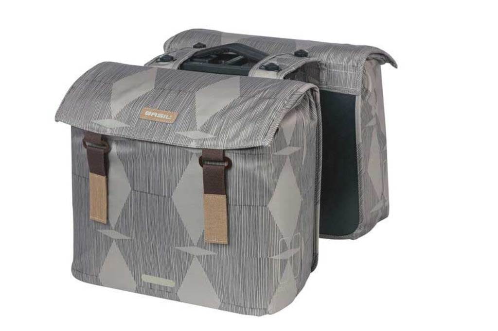 Dubbele-Fietstas-Basil-Elegance-MIK-Chateau-Taupe-40-49L Dubbele-Fietstas-Basil-Elegance-MIK-Chateau-Taupe-40-49L